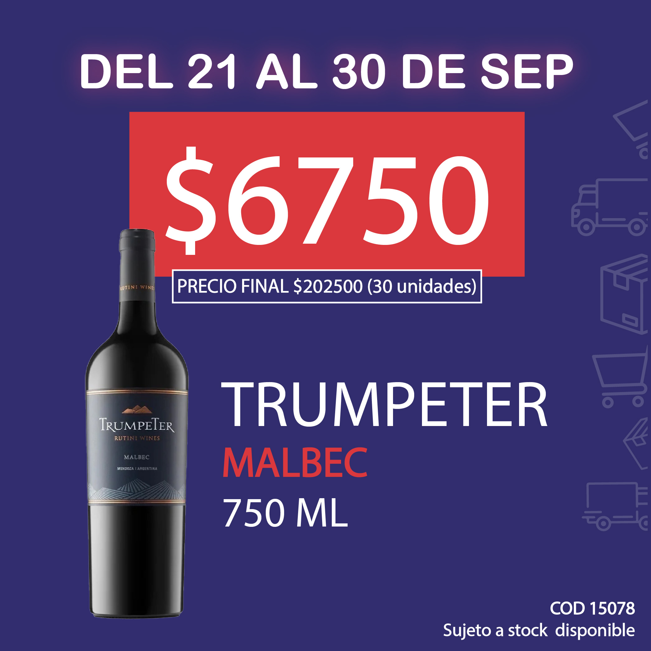 OFERTA E-CO TRUMP MALBEC X5